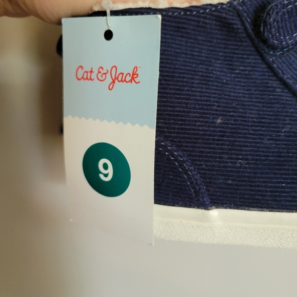 🎯nwt cat & Jack blue corduroy Roman sneaker - Picture 9 of 9